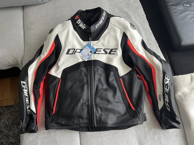 Dainese Misano D-Air Leather Jacket Sports Airbag EU 58. 1