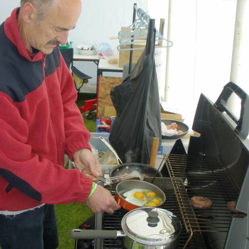 DOC GB stand at the BMF show 2010. Breakfast!