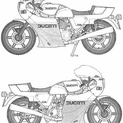 Mike Hailwood Replica Drawings